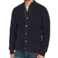 Buffalo David Bitton Men's Sweater Cardigan Hooded Rib Blue Size X-Large