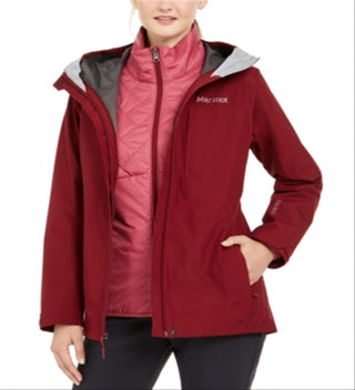 Marmot Women's Zippered Rain Coat Jacket Purple Size Small