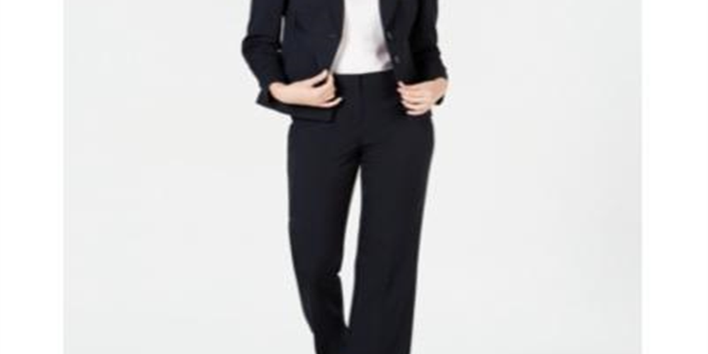 Le Suit Women's Blazer Jacket Blue Size 14