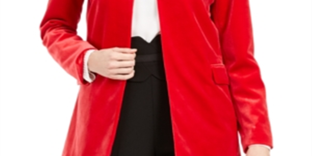 Calvin Klein Women's Evening Blazer Jacket Petites Red Size 14P