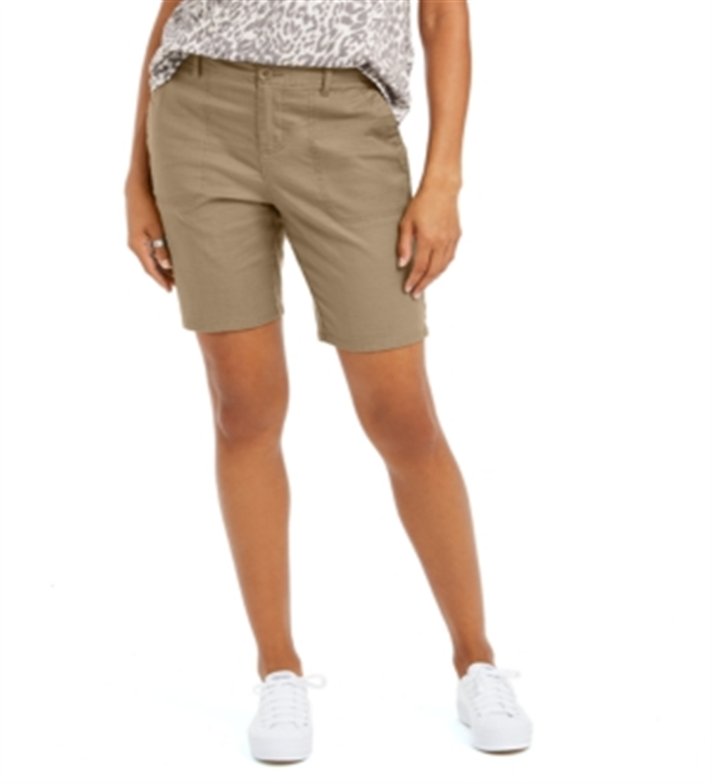 Style & Co Women's Bermuda Shorts Brown Size 4