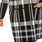 Charter Club Women's Plaid Hooded Coat Black Size Petite SM