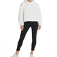 DKNY Women's Faux Fur Logo Hoodie White Size XL
