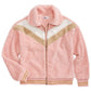 Epic Threads Big Girl's Chevron Stripe Teddy Jacket Pink Size XL