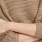 Ralph Lauren Women's 3/4 Sleeve Boat Neck Sweater Beige Size XX-Large
