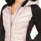 Calvin Klein Women's Performance Mixed-Media Quilted Jacket Pink Size XL