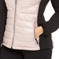 Calvin Klein Women's Performance Mixed-Media Quilted Jacket Pink Size XL