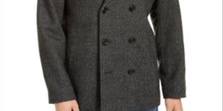 American Rag Men's Herringbone Coat Gray Size X-Large