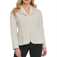 DKNY Women's Knit Zip up Blazer Beige Size 14