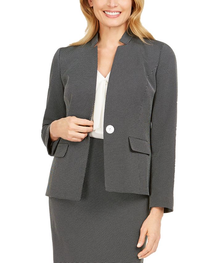 Kasper Women's Notch Collar Blazer Black- Size 4
