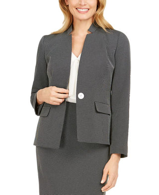 Kasper Women's Notch Collar Blazer Black- Size 4
