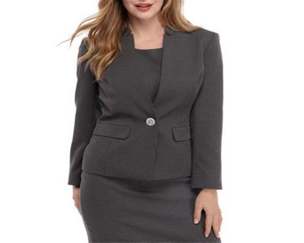 Kasper Women's Notch Collar Blazer Black- Size 4