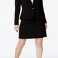Anne Klein Women's Executive Collection Single Button a Line Skirt Suit Black Size 14