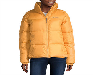 Columbia Women's Puffect Insulated Jacket Small Raw Honey Yellow Size S