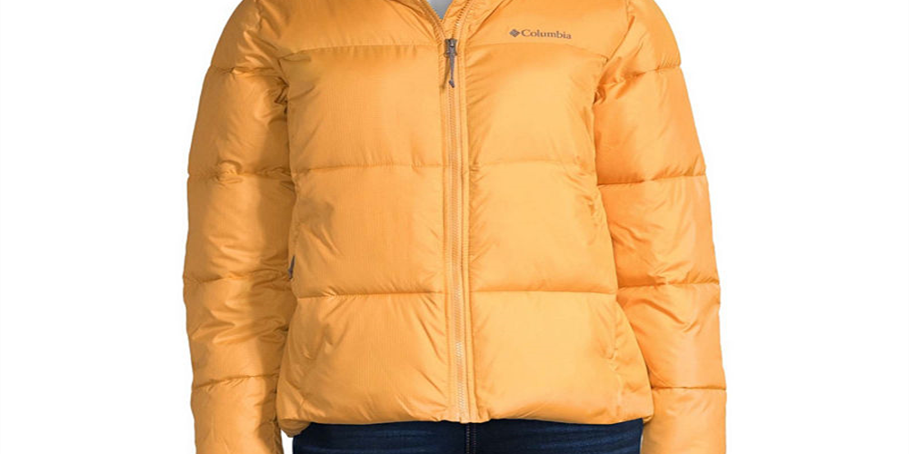 Columbia Women's Puffect Insulated Jacket Small Raw Honey Yellow Size S