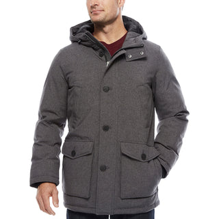 Dockers Men's Titus Arctic Cloth City Parka Coat Grey Size Large