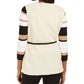 INC International Concepts Women's Faux Shearling Duster with Sueded Belt Brown Size S/M
