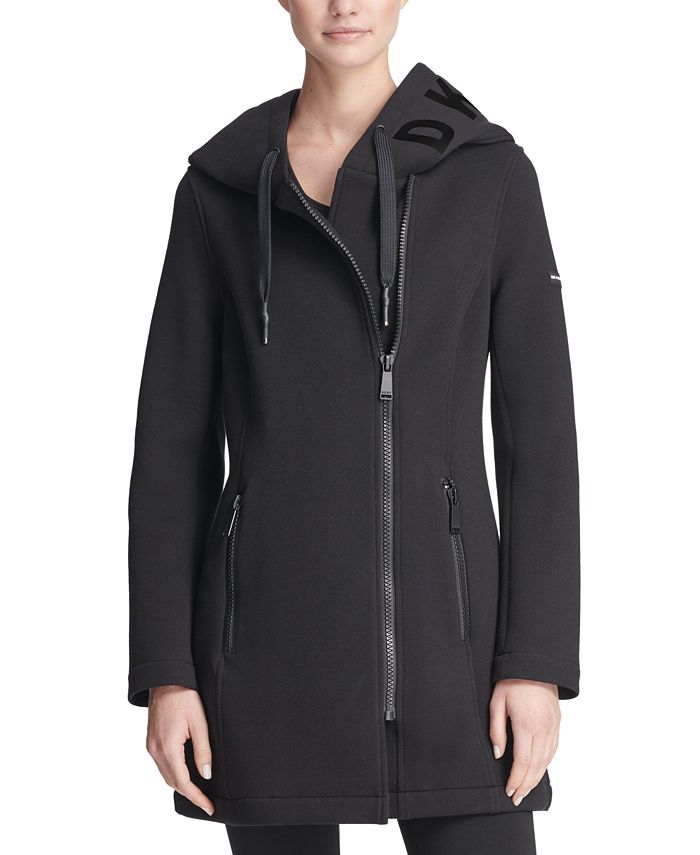 DKNY Women's Asymmetrical Jacket Black Size X-Large