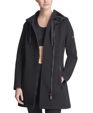 DKNY Women's Asymmetrical Jacket Black Size X-Large