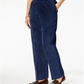 Womens Alfred Dunner Classics Pull on Corduroy Pants Blue Size 14 S