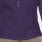Karen Scott Women's Eyelet Front Cotton Henley Top Purple Size Petite Medium