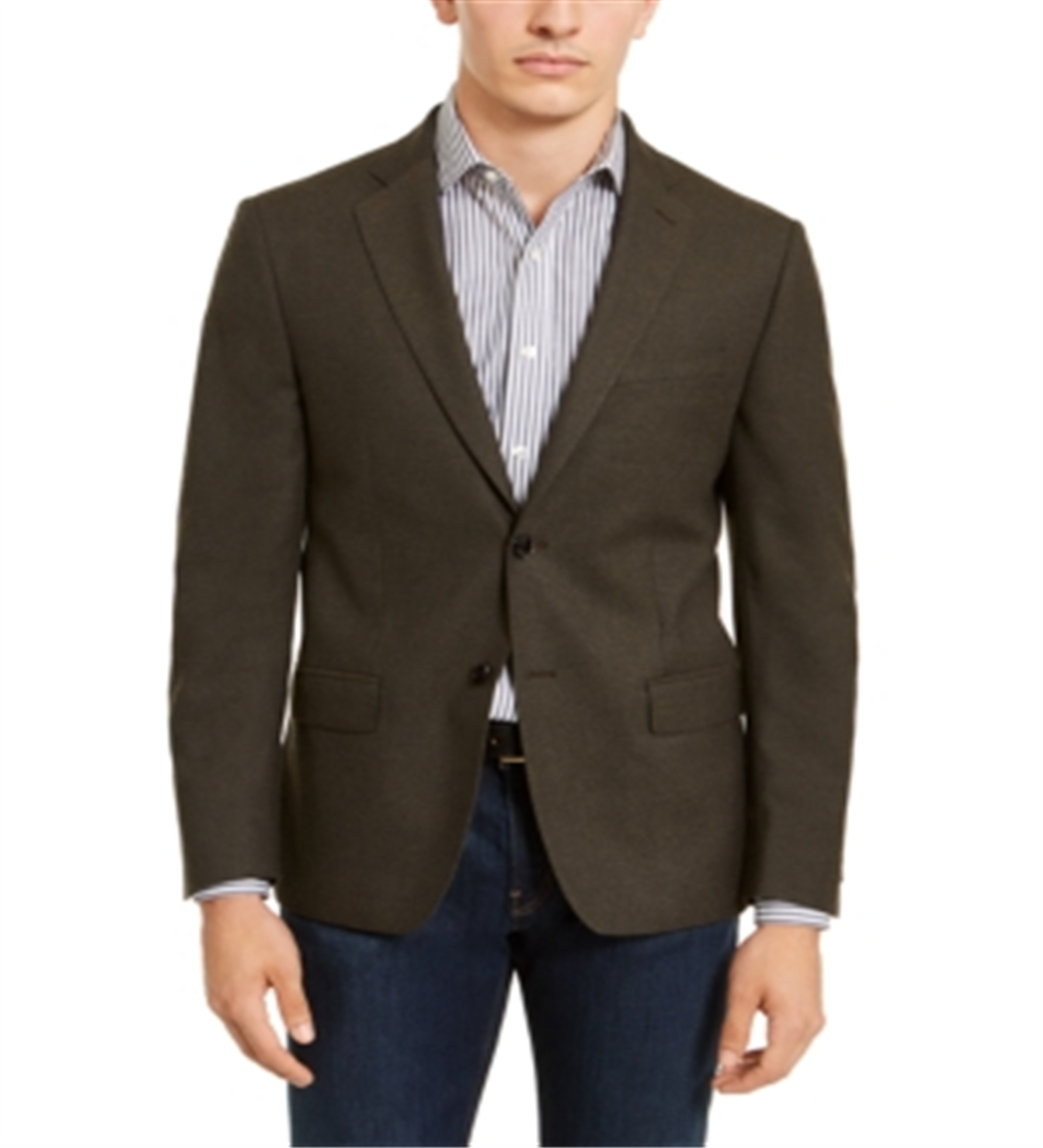 Calvin Klein Men's Slim Fit Stretch Sport Coat Green Size 42