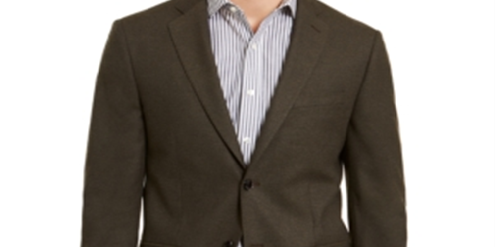 Calvin Klein Men's Slim Fit Stretch Sport Coat Green Size 42