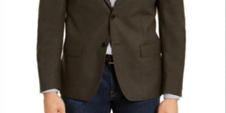 Calvin Klein Men's Slim Fit Stretch Sport Coat Green Size 42