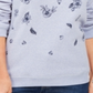 Karen Scott Women's Floral Print Fleece Sweatshirt Blue Size X-Large