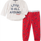 Tommy Hilfiger Toddler Little & Big Girl's 2 Pc Love Is All Around Pajama Set White Size XXS (2-3)