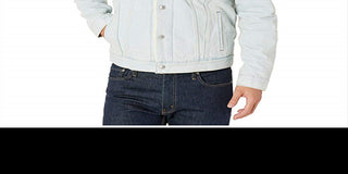 Levi's Men's Sherpa Denim Trucker Jacket Blue Size Small