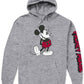 Mickey Men's Mouse Logo Hoodie Gray Size Large