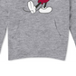 Mickey Men's Mouse Logo Hoodie Gray Size Large