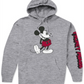 Mickey Men's Mouse Logo Hoodie Gray Size Large