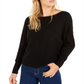 Bar III Women's Dolman Sleeve Sweater Black Size XXS