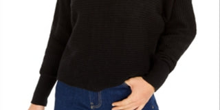 Bar III Women's Dolman Sleeve Sweater Black Size XXS
