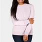 Karen Scott Women's Patterned Long Sleeve Crew Neck T-Shirt Pink Size XX-Large