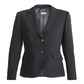 Basler Womens Knit Office Two-Button Blazer Black Size 20