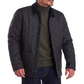 Men's Jacket Quilted Corduroy-Collar Black Size M