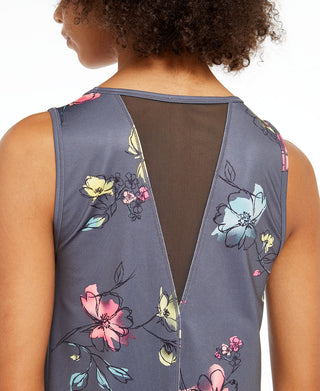 Ideology Women's Fitness Workout Tank Top Gray Size S