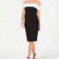Calvin Klein Women's Seamed Off the Shoulder Dress Black Size 2 Petite