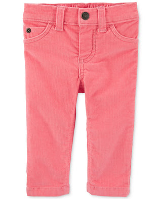 Carter's Girl's Floral Peplum Top & Corduroy Pants Pink Size 9MOS