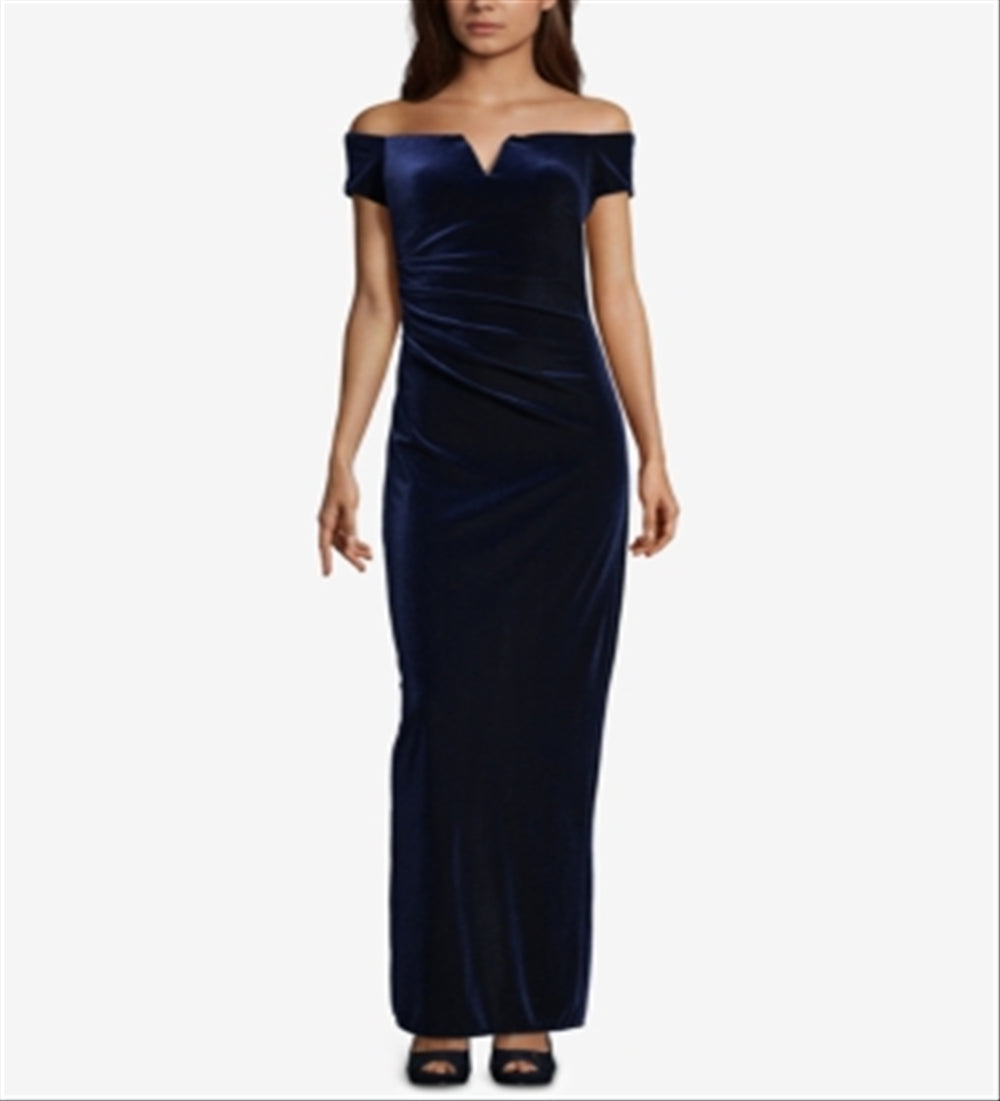 XSCAPE Women's Short Sleeve Full Length Dress -Pink Size 8