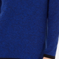 Karen Scott Women's Cotton Contrast-Trim Sweater Blue Size XX-Large