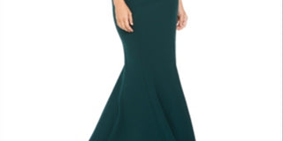 Calvin Klein Women's Sequined-Back Halter Gown Dress Blue Size 6