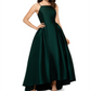Betsy & Adam Women's Satin Ball Gown Green Size 8