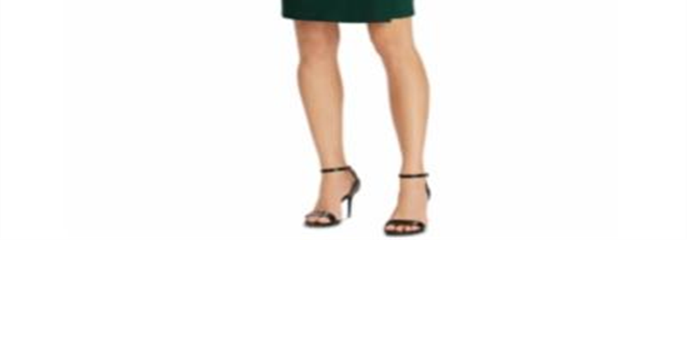 Ralph Lauren Women's Keyhole Stretch Jersey Dress Green Size 18