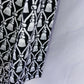 Charter Club Women's Printed V-Neck Top Blouse Black Size Medium