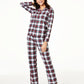 Family Pajamas Women's Stewart Plaid Set White Size X-Small