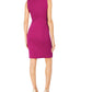 Pappagallo Women's Lace Trim Sheath Dress Pink Size 8